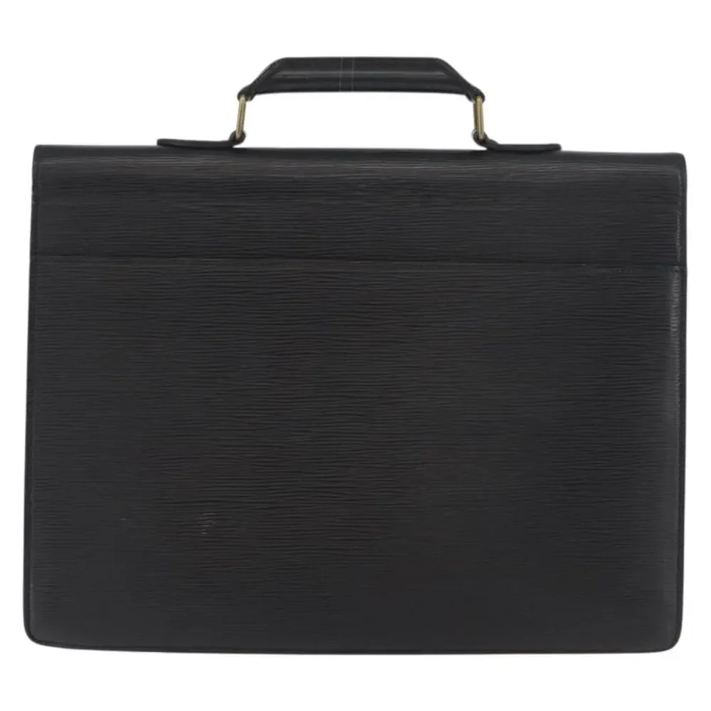 Louis Vuitton Epi Serviette Conseiller Business Bag Black